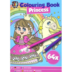 Colouring Book Princess A5 64 Drawings, Creative Craft