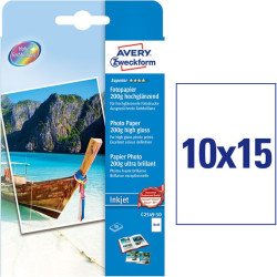 Fotopapīrs 10x15 cm 200 g/m², Avery Zweckform