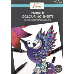 Marker Colouring Sheets Animals 25x35cm 16 Designs, Nassau Fine Art