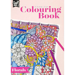 Colouring Book Florals A4 120g/m² 64 Designs, Craft ID