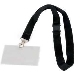 Badge Card holder Europel 90x60mm with lanyard / 5 pieces