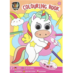 Colouring Book Unicorn 20 Sheets 27x19.5cm, Creative Craft