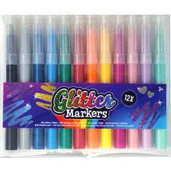 Glitter Markers 12pcs., Creative Craft