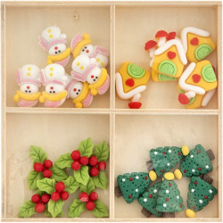 Resin Figures Xmas 24pcs., Creative Craft