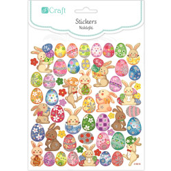 Stickers Easter Eggs and Bunnies 56pcs., DP Craft